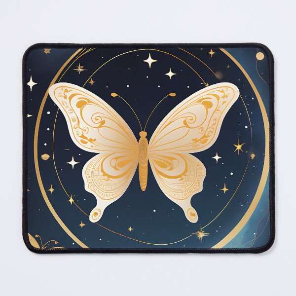 Item preview, A Chinese moon butterfly flying in the starry sky designed and sold by IAmagineFR.