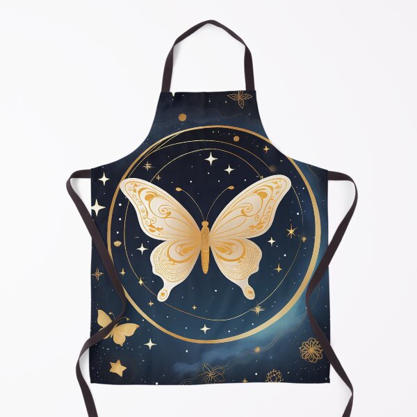 Item preview, A Chinese moon butterfly flying in the starry sky designed and sold by IAmagineFR.