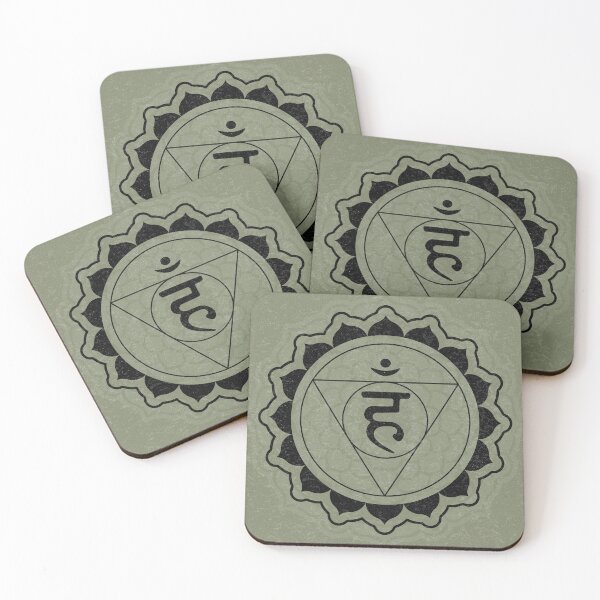 Item preview, Throat Chakra Mandala - Sage + Coal designed and sold by Irene Estelle.