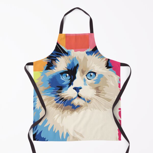 Item preview, birman cat portraits drawing. animal colorful. Animal throw pillow. designed and sold by formform.