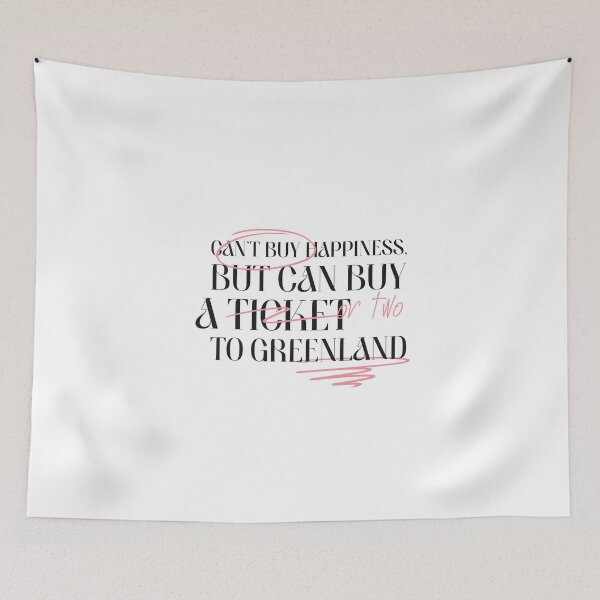 Item preview, Can't Buy Happiness But Can Buy Ticket To Greenland  designed and sold by GraTEEtude.