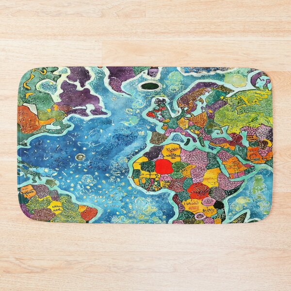 Item preview, Watercolor Vintage Map designed and sold by ArtsyWishy.