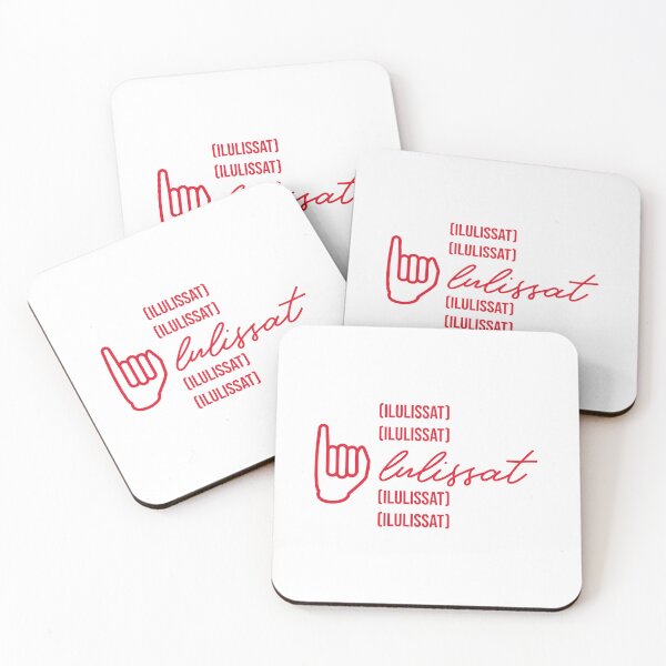 Item preview, Sign Language Of Ilulissat Greenland In Red Font designed and sold by GraTEEtude.
