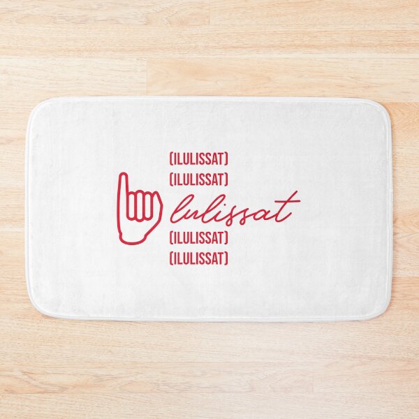 Item preview, Sign Language Of Ilulissat Greenland In Red Font designed and sold by GraTEEtude.