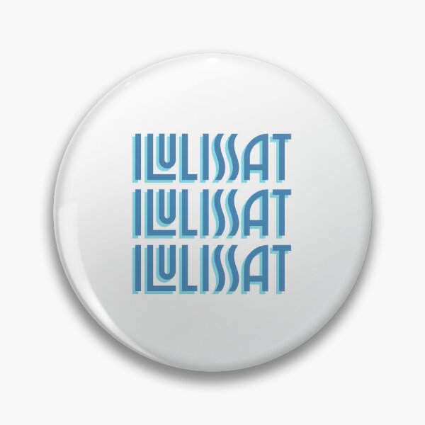 Item preview, Blue Ilulissat Greenland Kalaallit Nunaat Art Deco Font designed and sold by GraTEEtude.