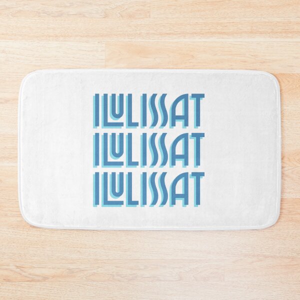 Item preview, Blue Ilulissat Greenland Kalaallit Nunaat Art Deco Font designed and sold by GraTEEtude.