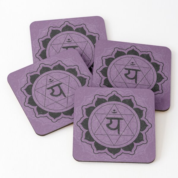 Item preview, Heart Chakra Mandala - Plum + Coal designed and sold by Irene Estelle.