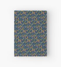 flower, blue Hardcover Journal