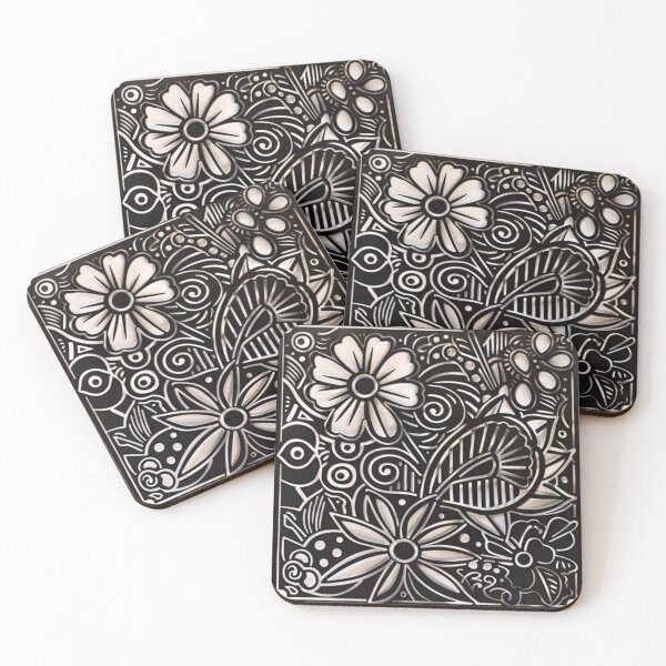Item preview, Wildflowers- Korean traditional patterns 2 designed and sold by beatriceJHS.