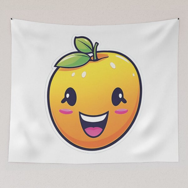Item preview, Sunny enjoyment: The orange with the smile designed and sold by Ink-Kreativ.