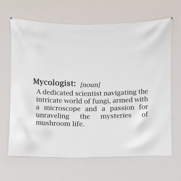 Item preview, Mycologist dictionary definition like text gift idea designed and sold by EmeraldeaArt.