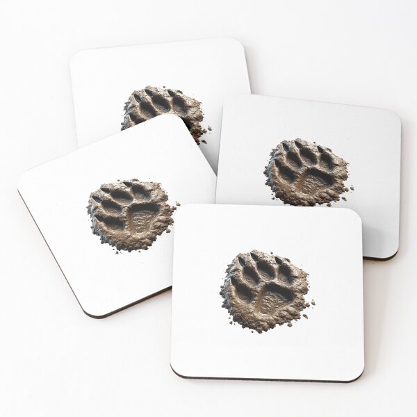 Item preview, Muddy Tiger Paw Print - Left Angled Offset designed and sold by nikkolaus.