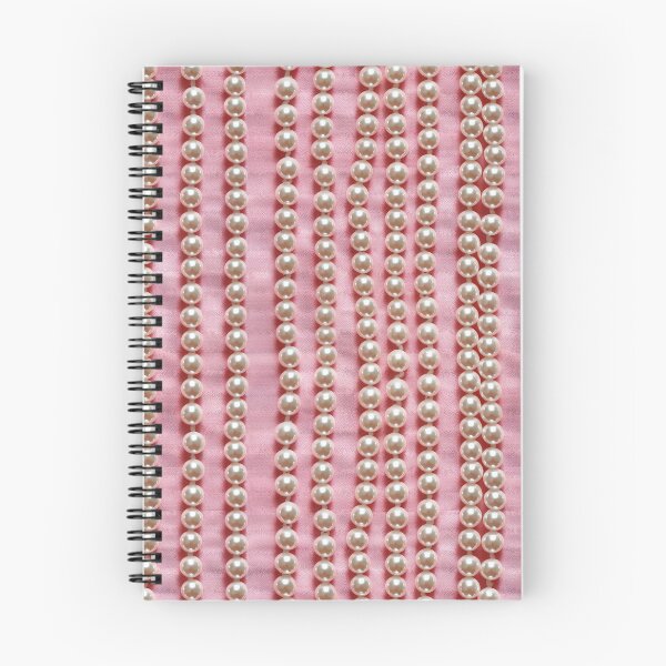 Item preview, Strings of Pearls on Pink Fabric designed and sold by SimoneBalman.