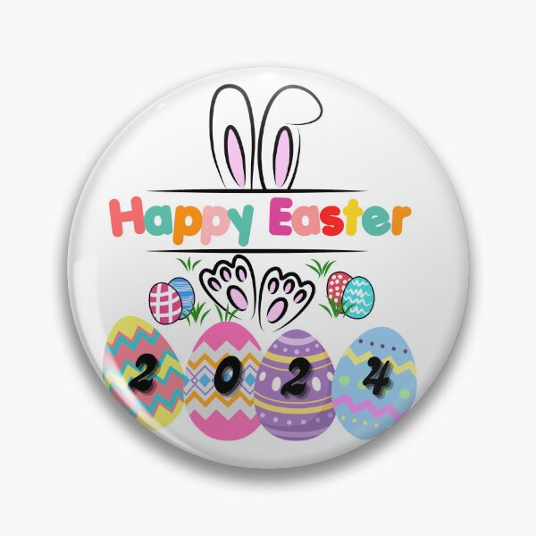 Item preview, happy easter 2024 , easter pattern , eggs, bunny, colorful, trendy designed and sold by helkav.