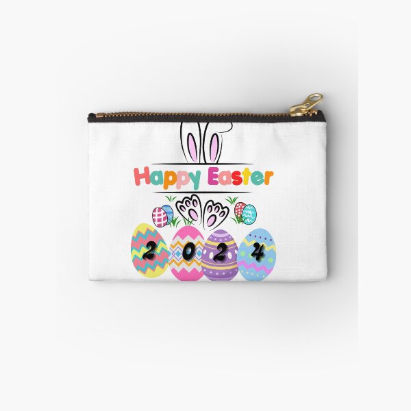 Item preview, happy easter 2024 , easter pattern , eggs, bunny, colorful, trendy designed and sold by helkav.