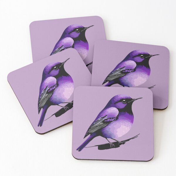 Item preview, bird in purple watercolor designed and sold by Firas Aljazzar.