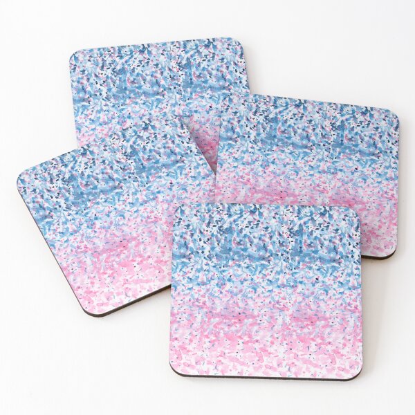 Item preview, Hand Drawn Bue and Pink Ink Speckled Pointillism Dot Gradient Texture designed and sold by Crystal Odenkirk.