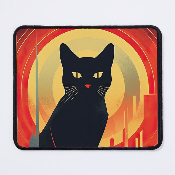 Item preview, Art Deco cat designed and sold by ArtHouseNiklas.