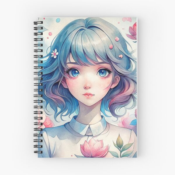 Item preview, Kawaii Anime Girl in Floral Paradise designed and sold by CutesyKoala.