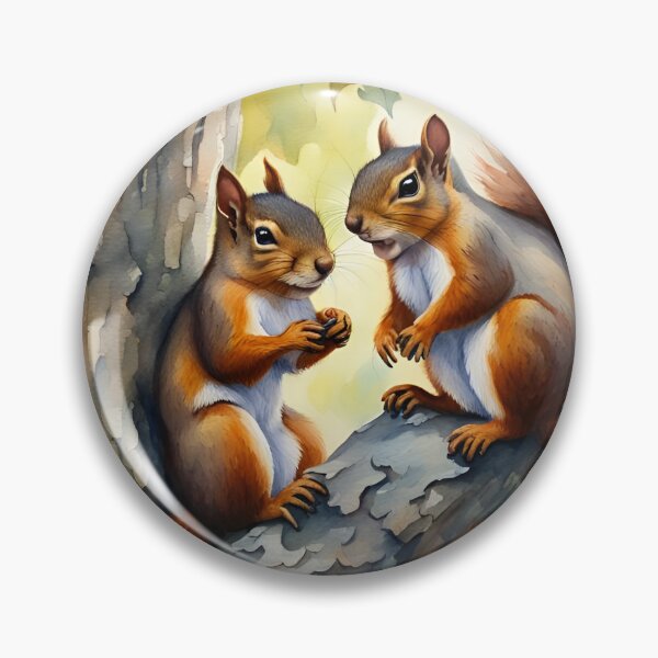 Item preview, Red Squirrels in a Tree - British Wildlife designed and sold by Country-Artist.