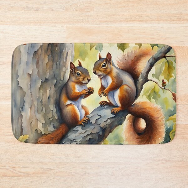 Item preview, Red Squirrels in a Tree - British Wildlife designed and sold by Country-Artist.