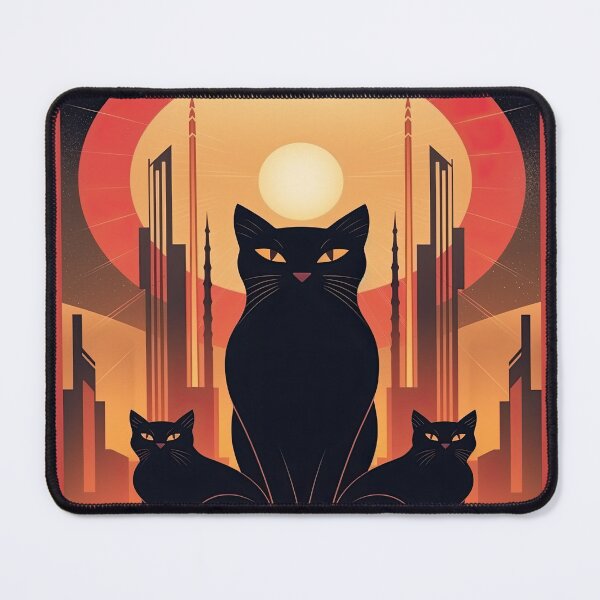 Item preview, Cat Art Deco designed and sold by ArtHouseNiklas.