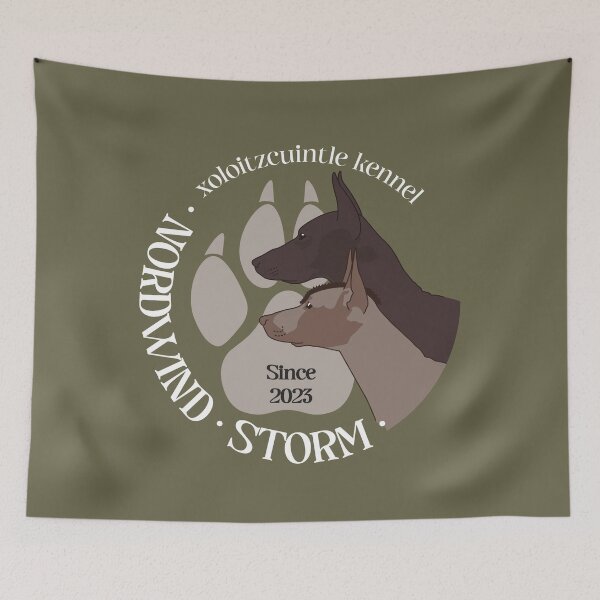 Item preview, Nordwind Storm - white text designed and sold by Aleksandra Dovzhik.