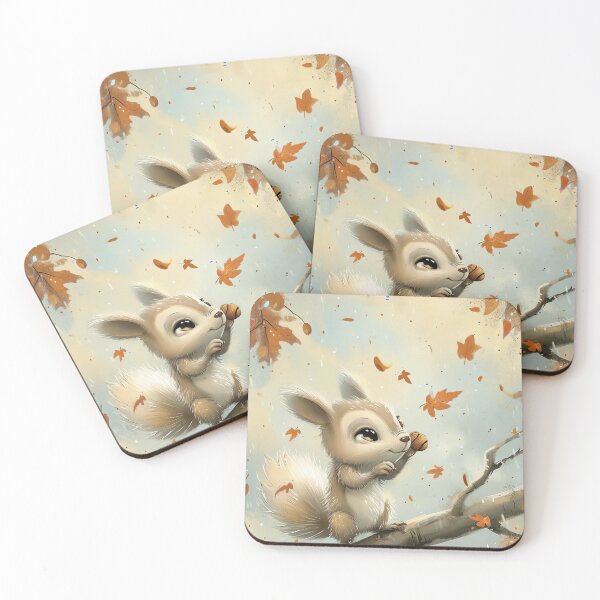 Item preview, Playful Acorn Squirrel designed and sold by cute-animals99.