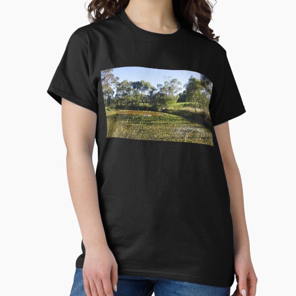 Lilly Pond at Magpie Springs by Adelaide artist Avril Thomas Classic T-Shirt
