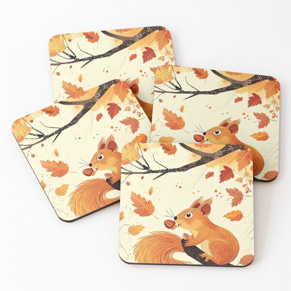 Item preview, Playful Acorn Squirrel designed and sold by cute-animals99.