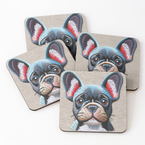 Item preview, French dog1 - embroidered art designed and sold by hi-smile.