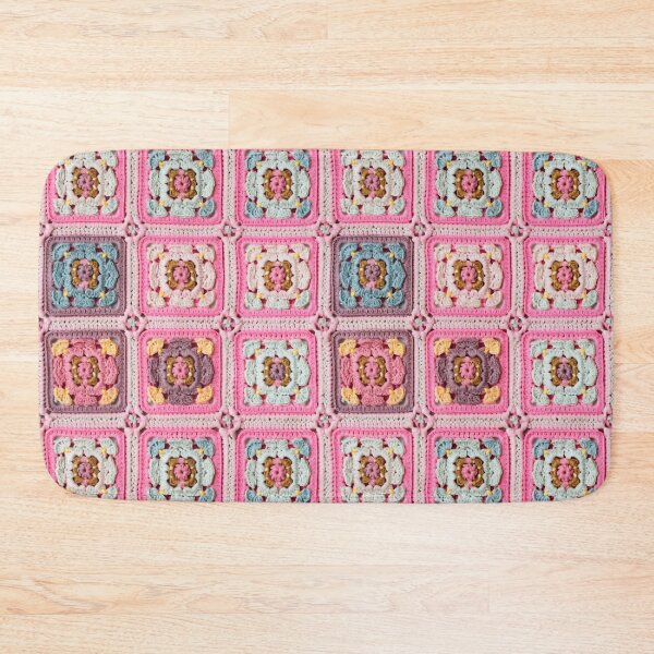 Item preview, Pink Crochet Granny Squares designed and sold by SimoneBalman.
