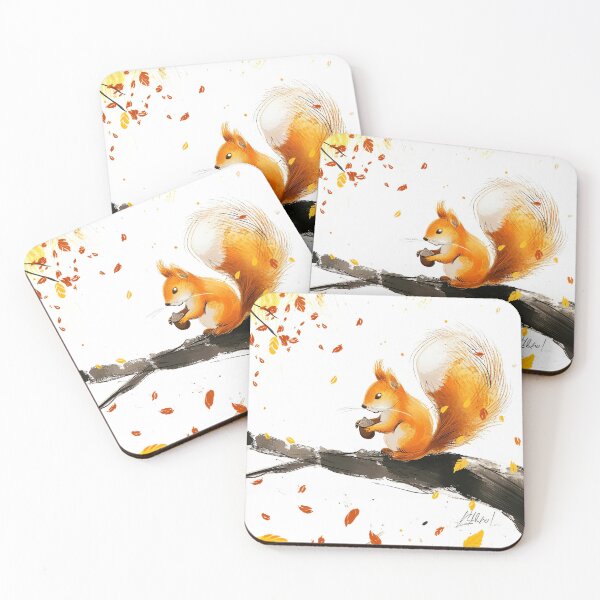 Item preview, Playful Acorn Wishes designed and sold by cute-animals99.