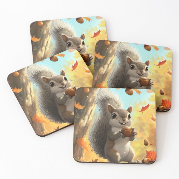Item preview, Playful Acorn Squirrel designed and sold by cute-animals99.