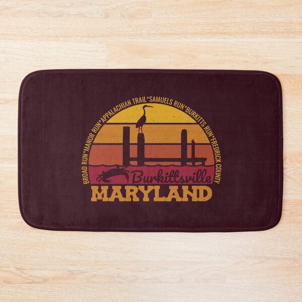 Item preview, Burkittsville Maryland Sunset Retro Vintage Local Pride Logo designed and sold by CRHPOD20.