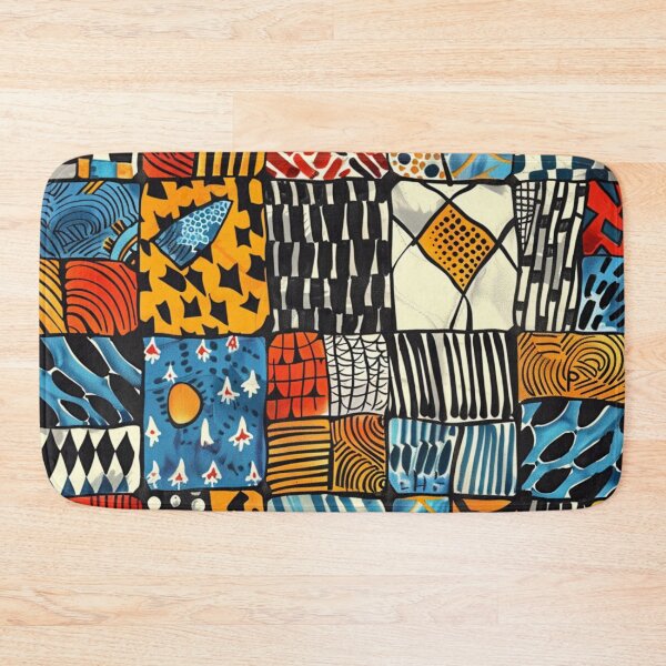 Item preview, African Square Pattern designed and sold by GrinGalore.