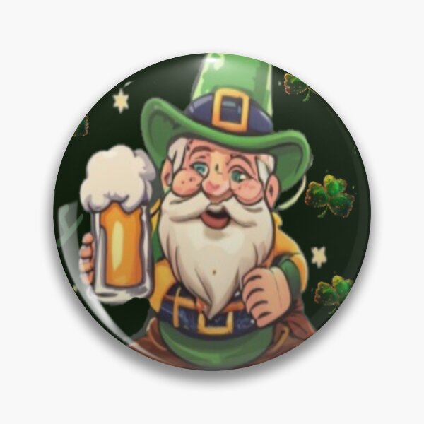 Artikelvorschau, Kobold mit Kleeblatt und Text „Happy St. Patrick's Day“ entworfen und verkauft von Tomasz Siennicki.