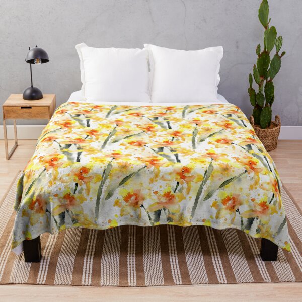 Item preview, Watercolor Yellow Daffodils designed and sold by junkydotcom.