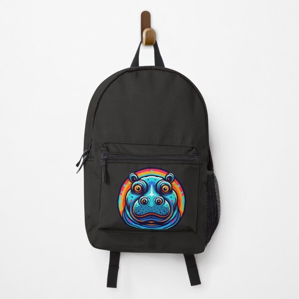 Item preview,  hippopotamus Funny animal emblem designed and sold by Expressions-Sel.