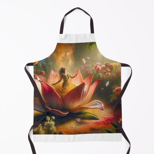 Item preview, Woman emerging from a giant flower, with pollen and petals scattering around her designed and sold by AndreaMart.