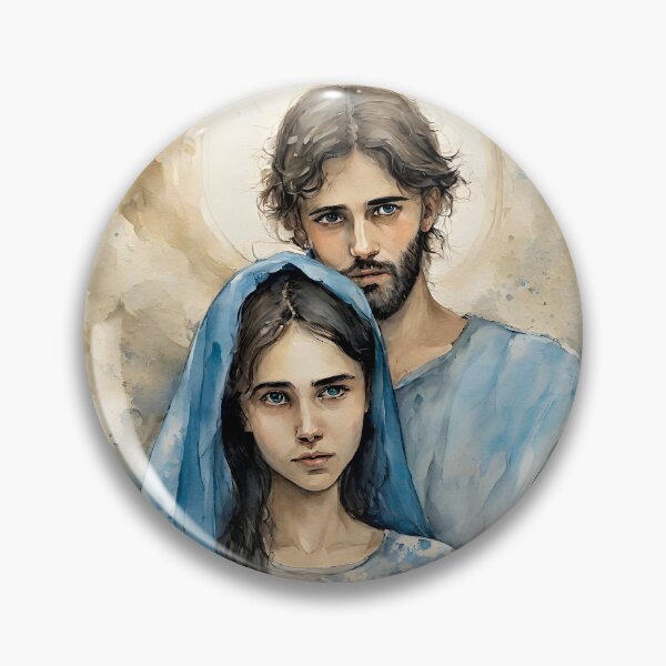 Item preview, Holy Mother and Jesus in watercolors designed and sold by bogfl.