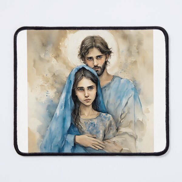 Item preview, Holy Mother and Jesus in watercolors designed and sold by bogfl.