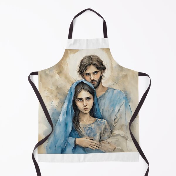 Item preview, Holy Mother and Jesus in watercolors designed and sold by bogfl.