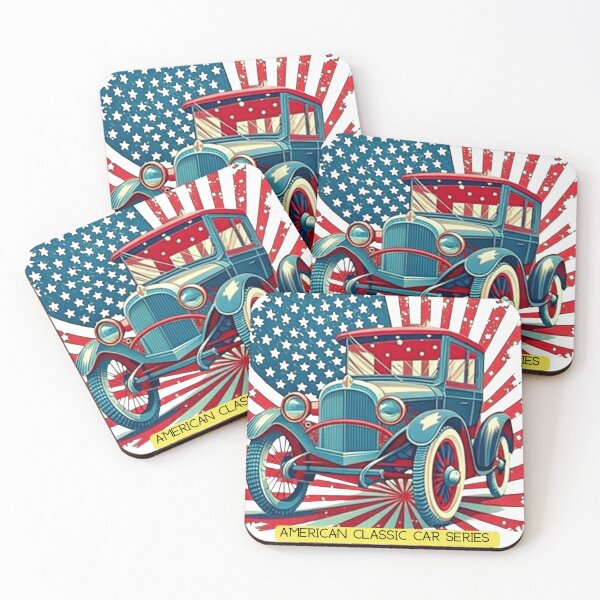 Item preview, Vintage American Cars Series: A Nostalgic Journey designed and sold by Colorful-Garden.