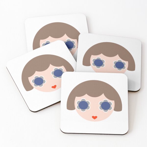 Item preview, Geometric Abstract Girl Face, Flower Power designed and sold by beatrice555.