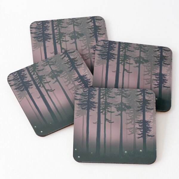 Item preview, Enchanted Glow: Fireflies Dance in the Dark Jungle designed and sold by NArtdesigns.