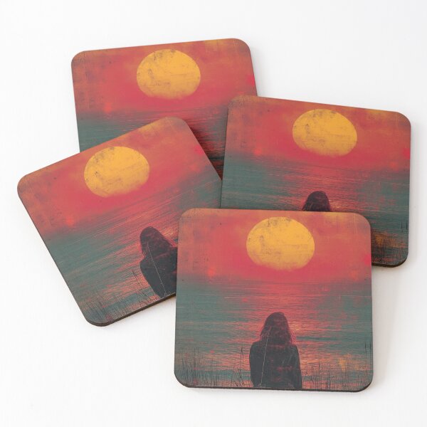 Item preview, Moon night romance beach designed and sold by ArtHouseNiklas.