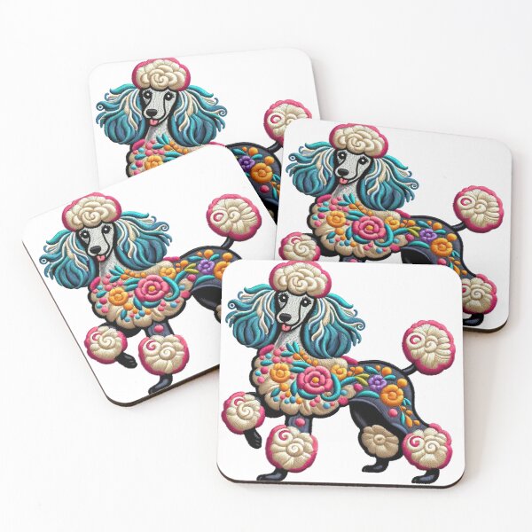 Item preview, Poodle dog - embroidered art designed and sold by hi-smile.