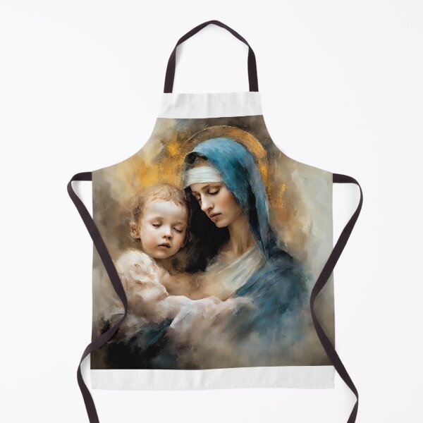 Item preview, delicate painting with Our Lady and little Jesus designed and sold by bogfl.