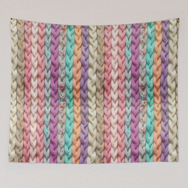Item preview, Pastel Knitted Cables designed and sold by SimoneBalman.